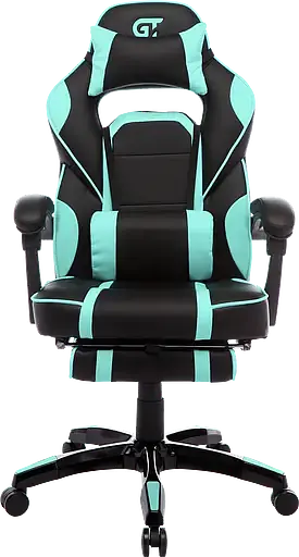 Геймерское кресло GT Racer черное с ментоловым (X-2749-1 Black/Mint) - фото 2