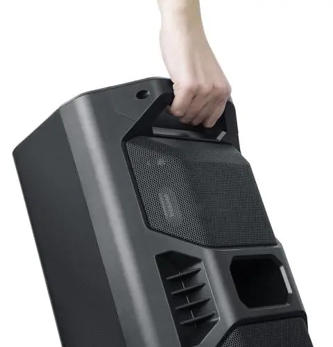 Колонка портативная 2.0 REAL-EL X-757 Black, 2 x 25 Вт, пластиковый корпус, Bluetooth, MicroSD / USB, FM-приемник, питание от аккумулятора, 8000мА * ч, управление сбоку - фото 7