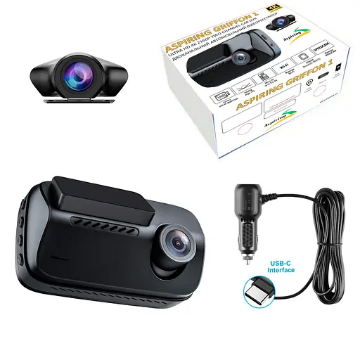 Відеореєстратор Aspiring Griffon 1 Dual, 4K, Speedcam, Wi-Fi, GPS - фото 10