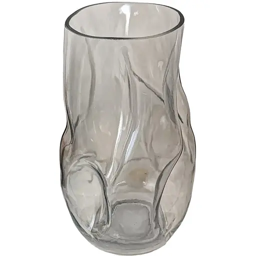 Ваза скляна Vittora Магічний Агат 27.5 см димчата VT-V-0006 (148156)