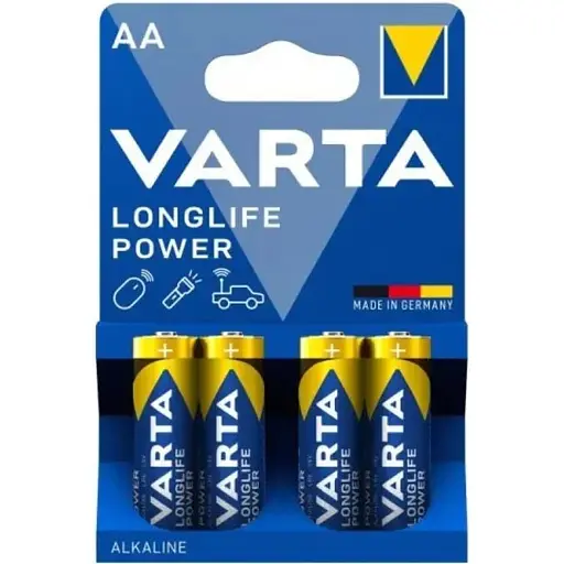 Батарейка Varta Longlife Power AA(R6) blister 4 (4/80/400) (АРТ8974) - фото 1