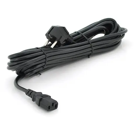 Кабель живлення Ritar PC-186 CEE7/17-C13, 10.0m, 0.75mm, 3 pin (евровилка), Black, OEM, МЕДЬ!!!!