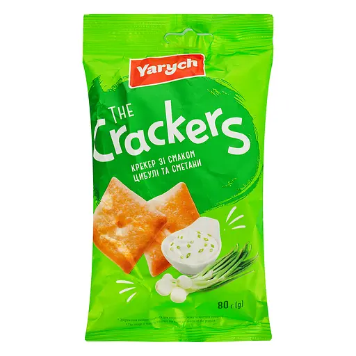 Крекер Yarych вкус лука и сметаны 80 г (781646)