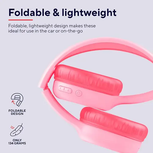 Навушники Trust On-ear Nouna Kids Wireless Mic рожеві - фото 6