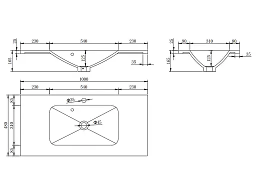 Раковина ASIGNATURA Delight белая 75721404 - фото 5