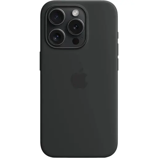 Оригинальный силиконовый чехол Apple Silicone Case MagSafe для iPhone 15 Pro (6.1") Midnight MT1A3ZM/A - фото 3
