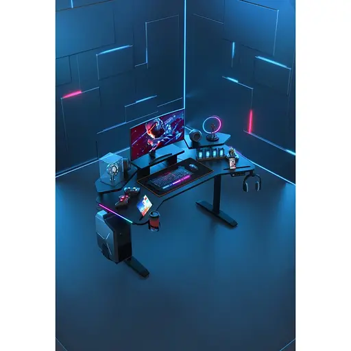 Комп'ютерний ігровий стіл Anda Seat Shadow Warrior (AD-D-DD1-1600L-02-BB) [123504] - фото 13