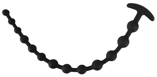 Анальний ланцюжок Black Velvets Anal Beads 50 см (чорний) - фото 2