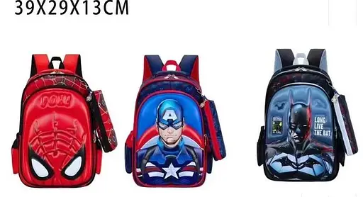Рюкзак Герой Marvel, твердий корпус, 2 відділення, C72860 (В асортименті) - фото 4