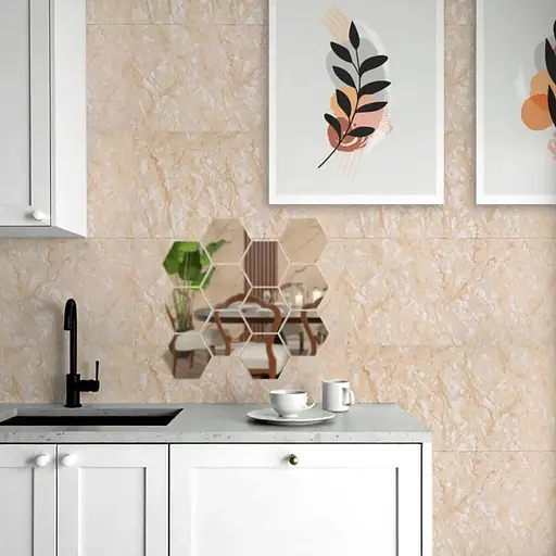 Дзеркальний декор Wall Sticker SW-00002511 акриловий самоклеючий 80х70 мм 12 шт. срібло - фото 6