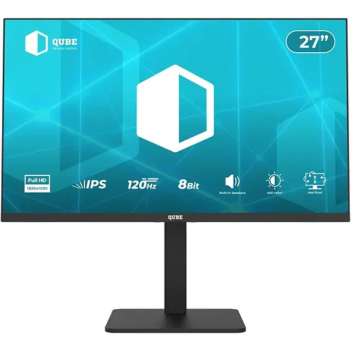 Монітор QUBE 27" B27F120HS FHD IPS 120Hz (B27F120HS) - фото 1