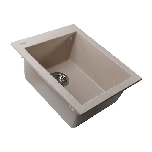 Гранитная мойка Globus Lux Lama песчаный 410x500 мм А0004, Sand - фото 3