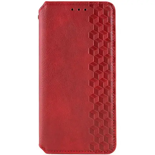 Кожаный чехол-книжка Getman Cubic (PU) для Samsung Galaxy S24 Красный