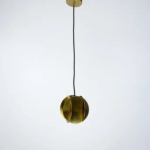 Необычный геометрический латунный светильник 15х15 см | Line F | Арт. MJ15-150*150 - фото 4