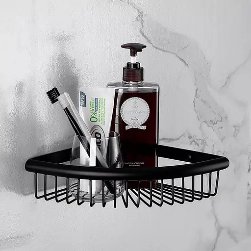 Полиця кутова Frap F352-6, Чорний матовий - фото 2