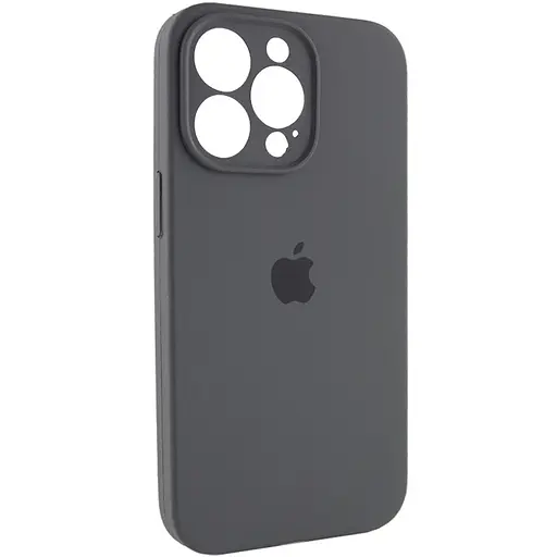 Чохол Epik Silicone Case Full Camera Protective (AA) для Apple iPhone 14 Pro Max (6.7) Сірий/Dark Gray - фото 2