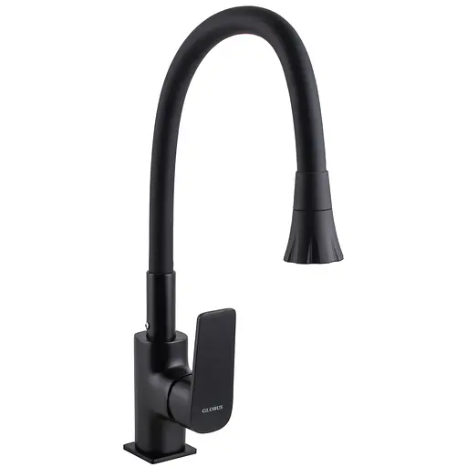 Смеситель для кухни Globus Lux Bonn GLB-0203SA-BB-B01 Черный матовый - фото 5