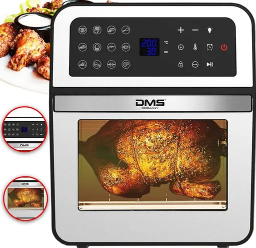 Багатофункціональна піч DMS HF-12S-XXXL із духовкою 1800 Вт системою Air Fryer функція гаряче повітря - фото 3