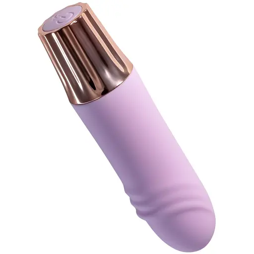 Міні-вібратор Crushious Mellow Waves лавандовий 11 х 2.6 см - фото 4
