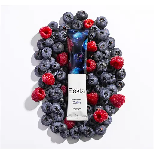 Напій розчинний з електролітами з вітамінним комплексом групи B зі смаком лісових ягід Calm Elekta 150 г (30 уп по 5 г) - фото 4