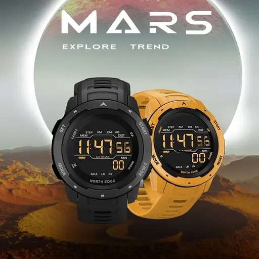 Годинник North Edge MARS Pro Black 5BAR - фото 9