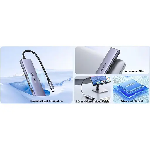 USB-хаб Ugreen CM511 5in1 (15597) [152544] - фото 4