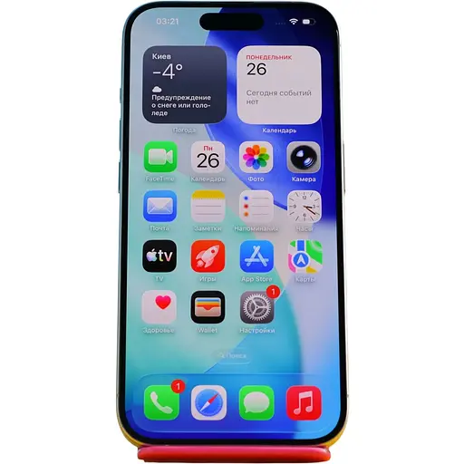 Смартфон Apple iPhone 15 Pro 256GB White Titanium (MTV43) Б/У [156957] - фото 1