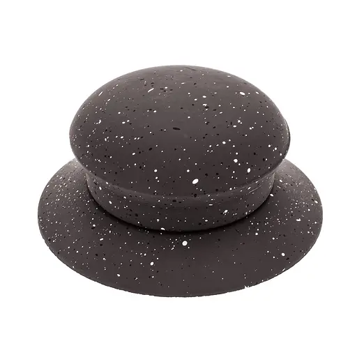 Ручка для кришки каструлі сковороди кругла керамічна, Мед Чорний 85612 - фото 1