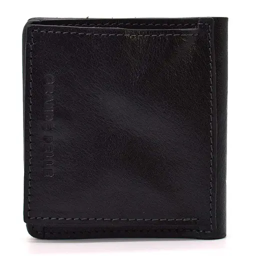 Мужской кожаный кошелек Grande Pelle 10х10х2 см acs0029261 - фото 4