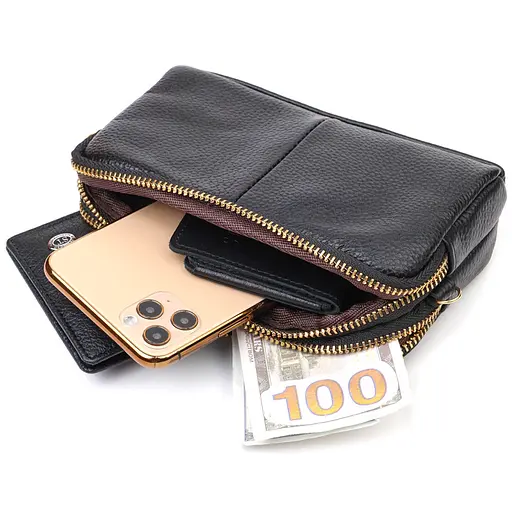 Клатч кожаный женский Vintage 17х9х4.5 см sum0022688 - фото 5