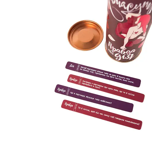 Настільна гра "Правда або Дія Камасутра" Fun Games FGS19-UKR 100 завдань - фото 2