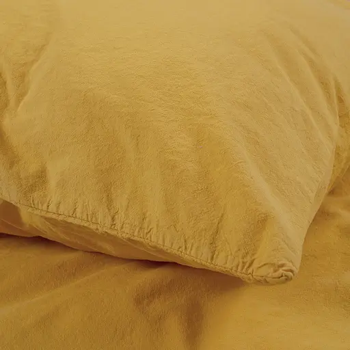 Постельное белье Lotus Home Washed cotton Kansas желтый евро (svt-2000022349987) - фото 5