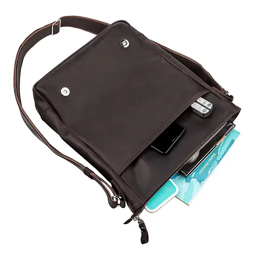 Сумка кожаная мужская SHVIGEL  25х33х9 см sum0012477 - фото 3