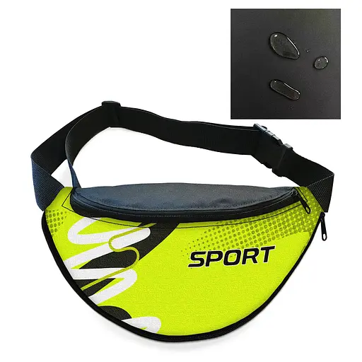 Сумка-бананка мужская/женская Sport 32×16 см с расширителем поясная сумка или сумка через плечо (02894)