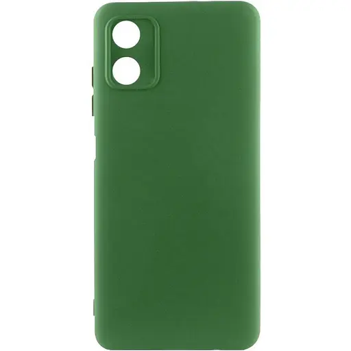Чохол TPU Getman Liquid Silk Full Camera для Motorola Moto G04 / E14 Зелений / Dark green