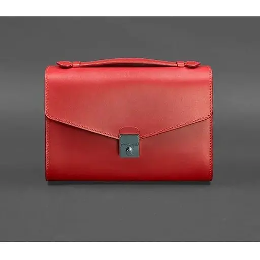 Жіноча шкіряна сумка-кроссбоді Lola червона - фото 1