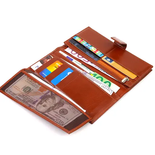 Чоловічий шкіряний гаманець Canpellini 9.5х19х2 см acs0025728 - фото 4