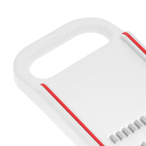 Терка пластмасова для корейської моркви та для нарізки соломкою овочів 26.5х10 см, Kitchette Білий 86818 - фото 4