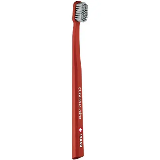 Зубна щітка Curaprox Velvet 12460 теракотова з сірим