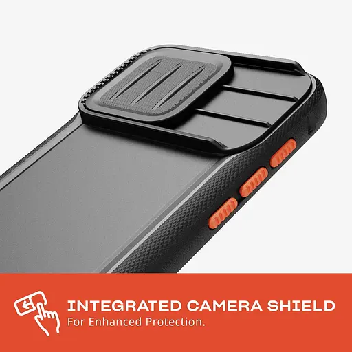 Оригинальный противоударный чехол со шторкой для камери Tech21 Evo Max MagSafe для Apple iPhone 15 Pro Max (6.7") Black - фото 11