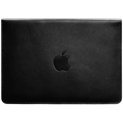 Кожаный чехол-конверт BlankNote на магнитах для MacBook Pro 16" Черный - фото 1