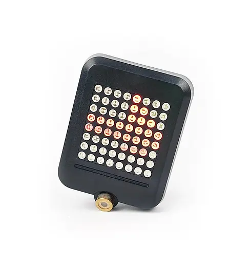 Велосипедна фара задня West Biking гіроскопічна з сигналами повороту + лазер 64 Led 80 Lm 1200 mAh 7.1х5.8х3 см (G0001123) - фото 5