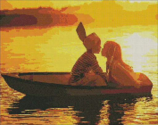Набор с алмазной мозаикой Первое любовь AMO7230, 40x50 см