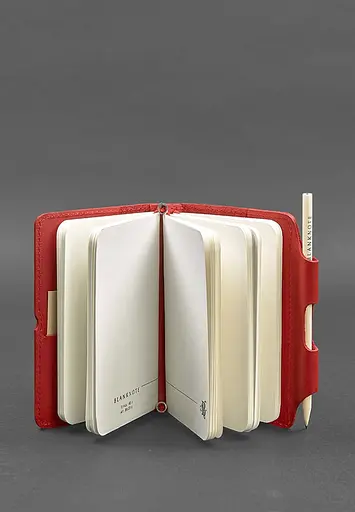 Жіночий шкіряний блокнот (Софт-бук) 3.0 червоний - фото 4