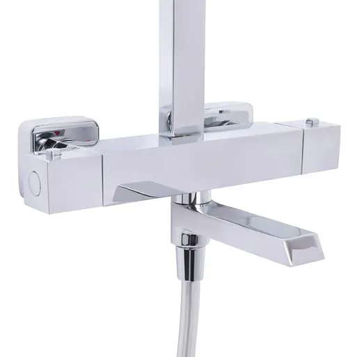 Душевая система универсальная Qtap Sloup Chrome термостатическая с изливом QTSLO51103OC48217 - фото 2