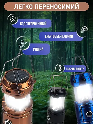 Універсальний ліхтар туриста 3 в 1 - фото 6