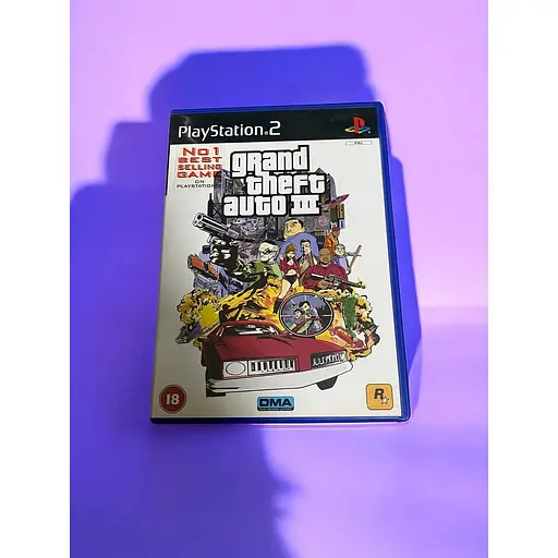 Диск с игрой на PlayStation 2 лицензия Grand Theft Auto III