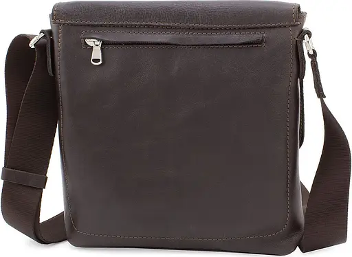 Чоловіча шкіряна сумка GRANDE PELLE 22х22х5,5 см sum0022206 - фото 3