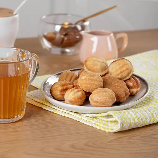 Горішниця форма для печива горішки на 8 цілих горіхів без начинки + квітка, Ласунка 81839 - фото 5