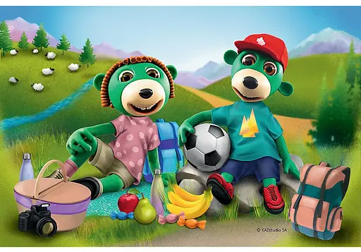 Набір Пазли - (54 елм. Міні) - "Пікнік" / Сім'я Трефликів - фото 1